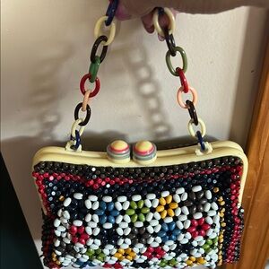 Colorful Beaded vantage Handbag 30s to 40’s